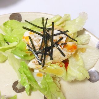【韓国風】レタスと豆腐のサラダ